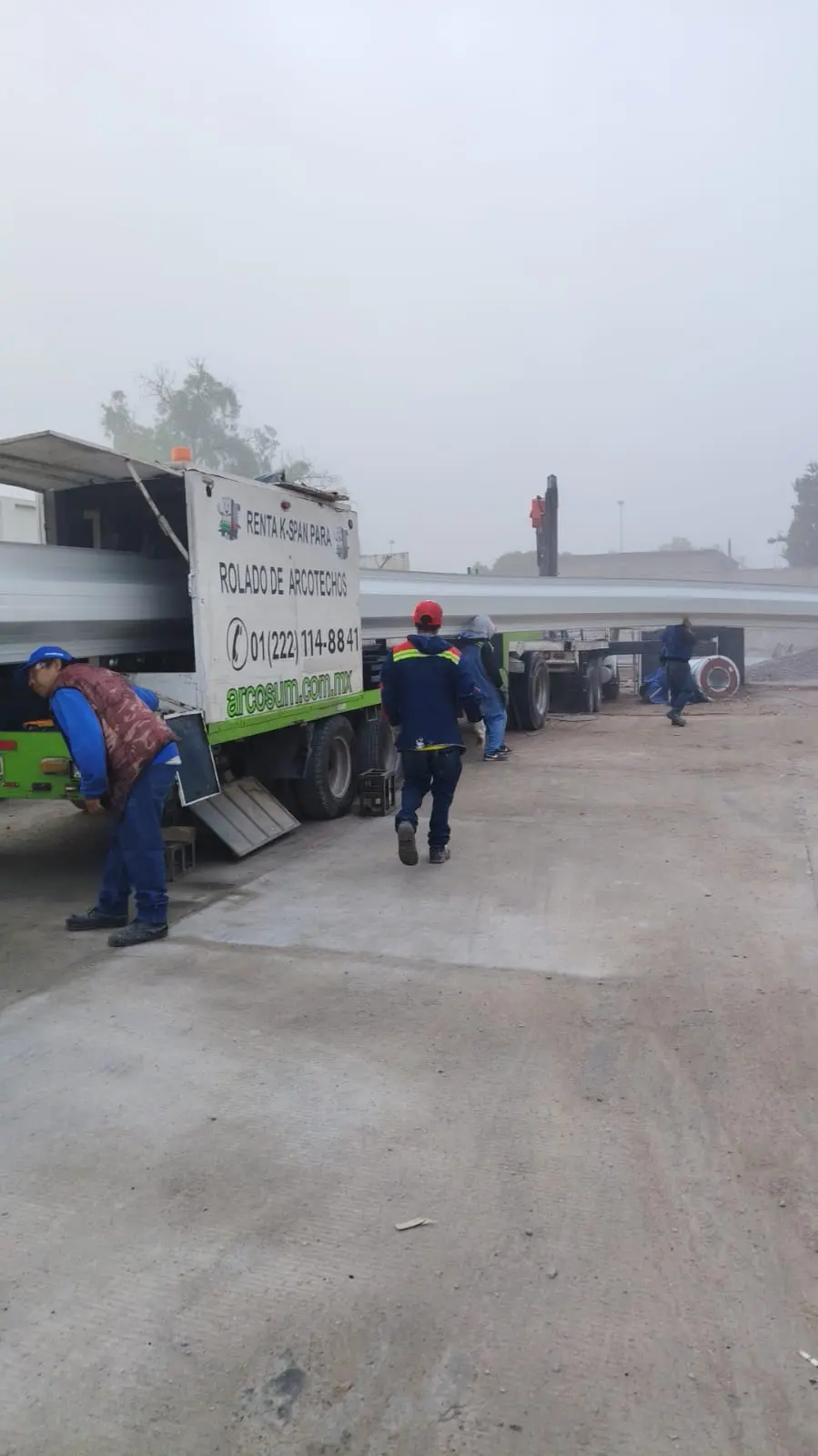 Rolado de arcotecho en sitio